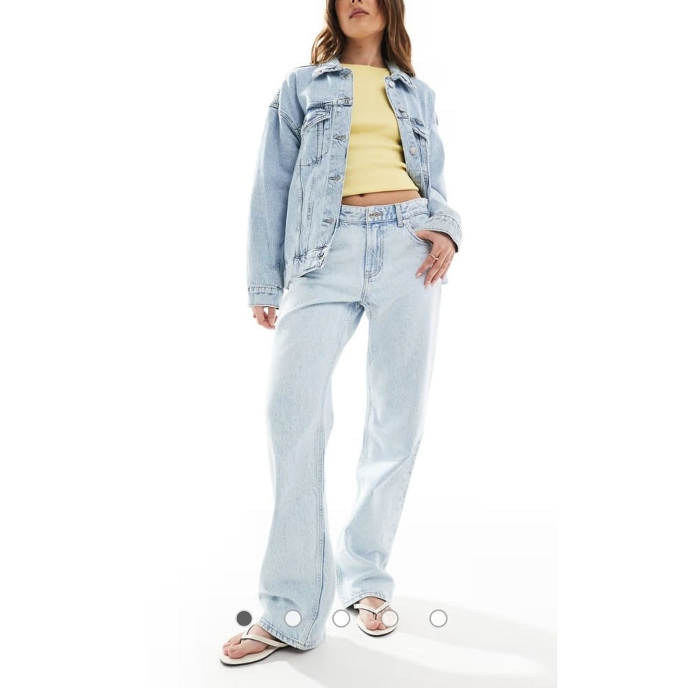 asos Design Bershka straight leg jeans